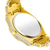 Reloj MISSFOX TikTok moda europea y americana rap Ice Watch hip hop diamante completo esfera grande cuarzo reloj de hombre