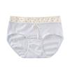 Ropa interior fresca de verano talla grande para mujer 10A Algodón antibacteriano Cintura media Cubre cadera Sin costuras Transpirable Bragas