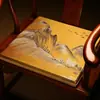 Cojín para Silla de Secoya de Alta Gama Nuevo Chino Silla Sombrero Oficial Silla Circular Cojín para Silla de Comedor Cojín para Silla de Té Cojín para Sofá de Madera Maciza de Alta Gama