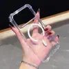 Funda Magnética Transparente para Teléfono Apple 17Promax 17E Anticaídas Dos en Uno 15 Apple 16Promax