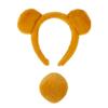 Diadema de Cabeza de Oso Winnie the Pooh Diadema de Felpa para Lavado Facial Orejas de Oso Amarillo de Dibujos Animados Animal Halloween Winnie the Pooh