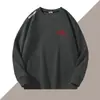 Sudadera para hombre, estilo primavera y otoño, cuello redondo sin capucha, camiseta básica de manga larga, top versátil casual holgado, ropa para hombre