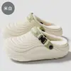 Chinelos de Algodão Impermeáveis Masculinos para Outono e Inverno Calçados Externos Sola Grossa Antiderrapante Ponta Acolchoada Quente Sapatos de Algodão para Homens Atacado
