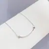 Collar Cadena Cara Sonriente Diamante Lujo Micro Incrustación Elegante Chica Mori Coreano Simple Combinación Perfecta Sonrisa Cadena Corta