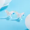 Pendientes de Botón con Mariposa de Encaje Tridimensional Exquisitos de Nicho Versátiles para el Día a Día Pendiente Exquisito
