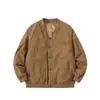 Yidao Vintage 25 Invierno Nuevo 90 Chaqueta de plumón de pato blanco Estilo japonés Holgada Neutra Sin cuello Ligera Cálida Chaqueta