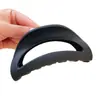 Pinza para el Cabello Suave de Silicona Color Café para Mujer, Segura y Suave con el Cuero Cabelludo, Pasador de Gama Alta, Pinza de Tiburón para Cabello Grueso, Accesorio para el Cabello