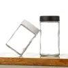 Venta Directa 60ml-90ml-120ml-150ml-180ml Botella de Crema Gran Capacidad Botella de Crema para Tabaco Vidrio con Tapa