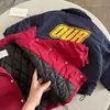 Chaqueta de Algodón para Niños 2025 Invierno Tendencia para Niños Abrigo Acolchado Bebé Niño Pequeño Doble Capa de Algodón Cuello Revertido Chaqueta de Béisbol