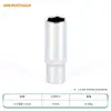 Soquete Hexagonal Métrico 1/4 Espelhado 4-14mm Soquete de 6 Ângulos Chave de Catraca Cabeça Sextavada Ferramentas de Reparo Automotivo