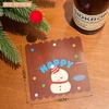 Tengyi articulación original tarjeta con forma de Navidad cabeza tarjeta trasera embalaje tarjeta base lindo embalaje de dibujos animados cartón pequeño al por mayor