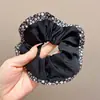 Nuevas scrunchies de lunares y estampado de leopardo, estilo simple, scrunchies retro, cintas para el cabello, accesorios para moños, adornos para el cabello
