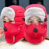 Óculos Chapéu Lei Feng Unissex Inverno Mais Veludo À Prova de Vento Ciclismo Proteção de Orelha Chapéu Estilo Coreano Versátil Máscara Protetora Chapéu do Nordeste