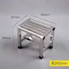 Banqueta de Aço Inoxidável Banqueta Quadrada Banqueta de Banho para Idosos Banqueta de Banho com Quatro Pernas para Idosos Antiderrapante e Outros