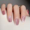 Manicure Transfronteiriça de Outono e Inverno Europeia e Americana Flash Longa e Curta Unhas Postiças Removíveis Peças de Manicure Unhas Vestíveis Personalizadas Atacado
