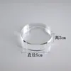 Suporte de Exibição de Vidro Acrílico Cristal Adereços Base de Balcão para Joias Suporte de Exibição para Cosméticos Prato Redondo