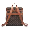 2026 Nuevo Diseño de Nicho Moda Estampada Mochila de Gran Capacidad Retro Europeo y Americano para Viajes Diarios