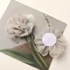 Ins Corea del Sur Nuevo Organza Suave Rosa Nebuloso Pinza para Agarrar Cuerda para el Cabello Tocado Broche Cadena de Collar Accesorios de Flores