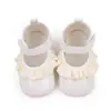Zapatos de Princesa de Encaje de Moda Color Sólido Zapatos para Bebé de Mujer 0-1 Año Suela Suave Piel de PU Zapatos para Niños Pequeños Velcro BHX3106