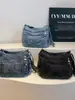 2026 Moda Bolso de Hombro Único de Mezclilla para Viajar Gran Capacidad Nuevo Casual Moda Versátil Retro Salida Bolso Cruzado