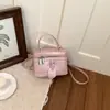 Bolso Pequeño Cuadrado de Alta Gama Tipo Caja para Mujer, Nuevo Bolso de Hombro de Moda Estilo Coreano Transfronterizo para el Trabajo, Bolso Cruzado, Bolso de Mano