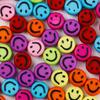 Nuevas cuentas de plástico acrílico transfronterizas hechas a mano, pulsera DIY, joyería para niños, cuentas redondas con cara sonriente, juego de cuentas