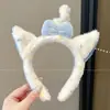 Linha do cabelo alta presilha de cabelo requintada atmosfera fofa faixa de cabeça adorno de cabeça estilo coreano feminina tiaras de cabeça de urso não apertam no elástico do cabelo
