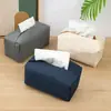 Caixa de Lenço de Couro Simples Dispensador de Papel de Hotel Sala de Estar Quarto Casa Criativa Caixa de Lenço Grande Atacado