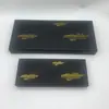 Atacado do Fabricante Caixa de Presente Régua Caixa de Embalagem Caixa de Presente Estampada em Preto e Dourado Caixa de Presente Lembrança Cartão Rígido Personalização