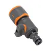 Conector Rápido Recubierto de Goma ABS con Interruptor de Válvula, Boquilla de Conexión Rápida, Pistola de Agua de Lavado de Autos de Dos Vías, Acoplamiento Rápido Estándar Recubierto de Goma