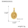 Duoduo de Arroz Moda Europea y Americana Accesorios Colgantes DIY Colección Red Social Acero Inoxidable Chapado en Oro de 18K Joyería al por Mayor