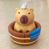 Adorno de Muñeca Capibara de Resina Adorno Pequeño de Capibara para Escritorio Accesorios para Llaveros DIY Pequeños Regalos y Adornos