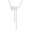 2026 Nuevo Modelo Colgante de Moissanita para Mujer Collar de Plata S925 Accesorios Regalo de Cumpleaños para Novia con Certificado Gra
