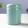 Cerámica Horno Ru Lata de Té Sellada Pequeña Portátil Tarro de Almacenamiento Tarro a Prueba de Humedad Mini Almacenamiento Dispensador Tarro Pequeño