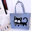 Bolso de Hombro Nuevo Estampado, Bolso de Lona para Mujer de Mano, Bolso Tote Estilo Coreano de Gran Capacidad, Bolso Artístico para Estudiante