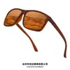 Gafas de Sol Deportivas Nuevas Transfronterizas, Gafas de Sol Polarizadas de Moda con Montura Cuadrada Europea y Americana, Gafas Casuales para Exteriores para Hombres y Mujeres