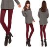 Calças Versáteis de Outono e Inverno para Mulheres Estilo Coreano Escovadas Calças Justas Elásticas Calças de Estribo Meias-Calças Leggings Externas Escovadas de Nove Pontos
