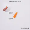 Mini zanahoria de 1.8 cm, material hecho a mano para juego de comida DIY, accesorios de props de ingredientes de verdura rábano para simulación de escena en miniatura