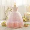 Saia de Princesa para Meninas 2025 Novo Verão Tutu de Indústria Pesada Saia Bolo Alto Senso Infantil Super Fada Vestido de Aniversário