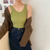 Coreia do Sul Dongdaemun 2023 Primavera e Outono nova roupa íntima quente espessada slim para usar por cima versátil regata de base sem mangas