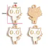 Accesorios para Joyería de Aleación con Goteo de Aceite Hechos a Mano Colgante de Gato Gatito Blanco y Negro Pulsera Collar Pendientes Colgante W478