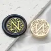 Sello de Cera con Sello de Cabeza Serie de Letras Barrocas 2.5cm Cabeza de Cobre 26 Letras Inglesas para Sello de Sellado de Diario