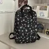Mochila de Oso de Béisbol Linda Japonesa Corazón de Niña Versátil Gran Capacidad Doble Hombro Estudiante de Secundaria Preparatoria Universidad
