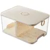 Caixas de Armazenamento para Geladeira de Grau Alimentício, Empilháveis, Compatíveis com Freezer e Geladeira, Seladas, Transparentes, Visíveis, Organização da Cozinha, Vários Tamanhos, Atacado
