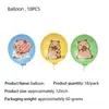 Globos de Látex de 12 Pulgadas Transfronterizos: Spider-Man, Pokemon, Patrulla Canina, Mario, Marvel, Varios Globos de Dibujos Animados