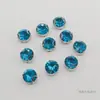 Brillantes Pedrería Redonda de Vidrio de 8 mm Pedrería Cosida a Mano Garra D Antienganche Vestidos de Boda Vestidos de Noche Cuentas de Pedrería Cosidas a Mano Uñas Accesorios DIY para Zapatos y Sombreros