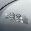 Brincos de Argola com Fivela de Pingente de Diamante Brilhante para Mulheres, Pequenos e Delicados, Cravejados com Strass, Forma de C, Luxo Leve, Nicho, Simples, Textura de Alta Qualidade, Adornos para Orelha