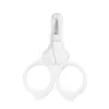 Venta al por mayor de fábrica Tijeras para Bebé de Acero Inoxidable Reparación de Uñas Casera Tijeras para Uñas de Bebé para Cortar Uñas Tijeras Pequeñas Antiaplastamiento