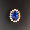 Nuevos accesorios de aleación de un solo anillo con incrustaciones de perlas y gemas para zapatos y bolsos hechos a mano con transporte a vapor, accesorios de aleación, venta directa