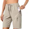 AliExpress Europa y América Transfronterizo 2026 Primavera/Verano para Mujer Bolsillo con Cremallera Exterior Casual Pantalones Cortos para Mujer Pantalones de Cargo con Bolsillo
